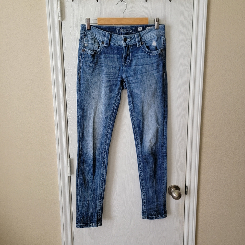 Miss Me Mid-Rise Cuffed Skinny Jeans